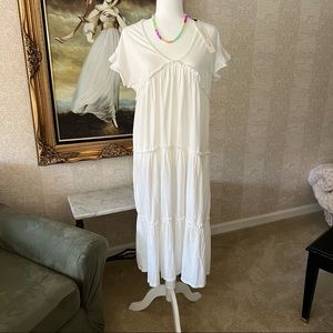 NWT Vici Mustard Seed midi dress White Size Small